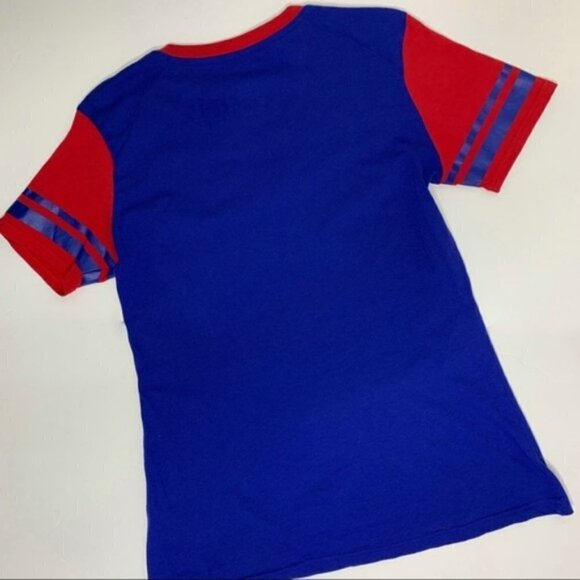 Nike Chicago Cubs Baseball V-Neck Short Sleeve Tee - Picture 2 of 6